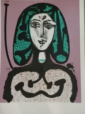 Pablo PICASSO 1881 – 1973, „La Femme … la Résille“, Lithografie