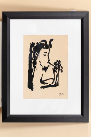 Pablo PICASSO 1881-1973, „Faun mit Flöte“